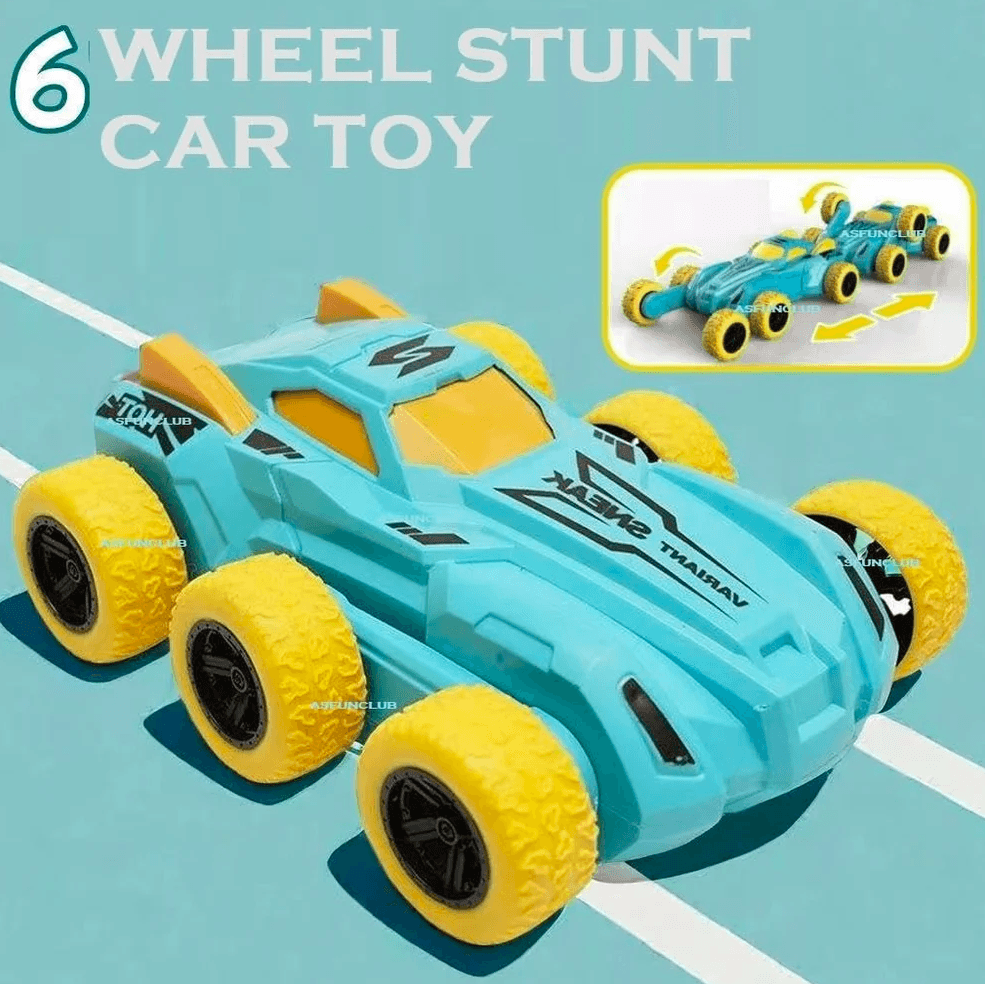 Inertia Powered 6 Wheel Stunt Car
